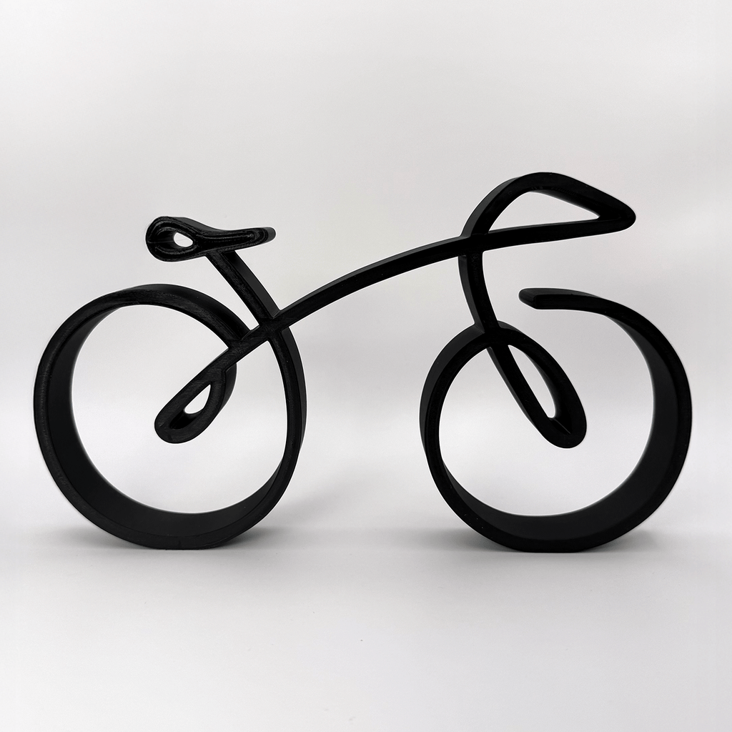 Minimalistische fiets decoratie - 3dbende