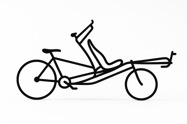 Minimalistische Hase Pino Sport Tandem - 3dbende
