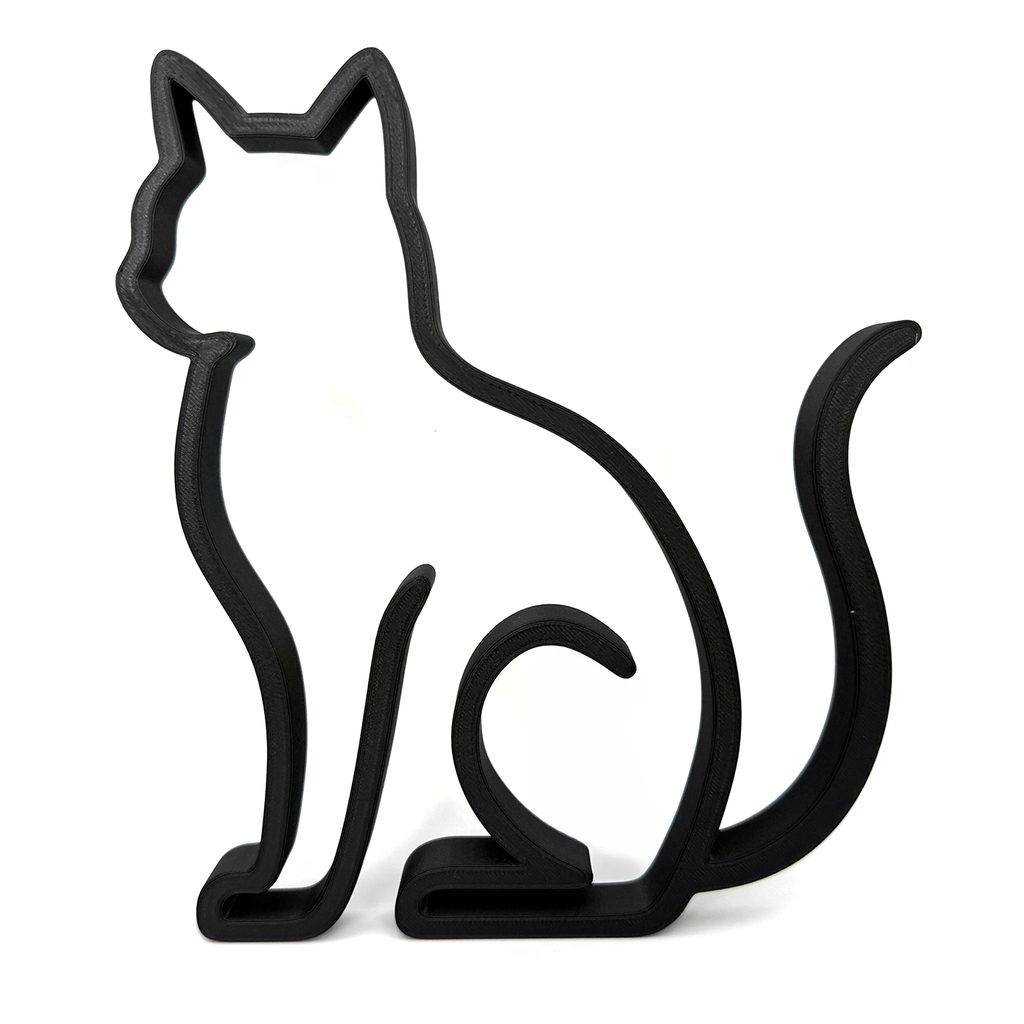 Minimalistische Katten Silhouet decoratie - 3dbende