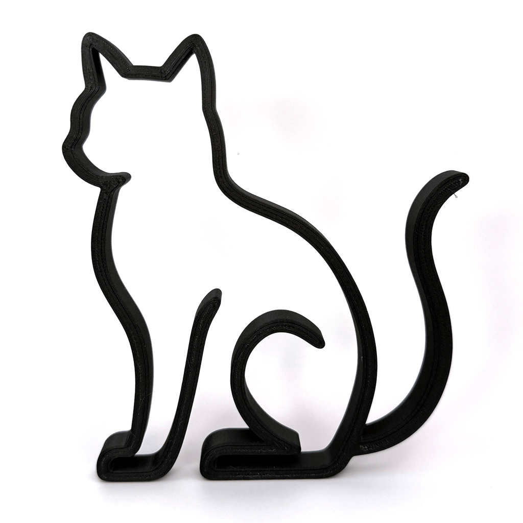 Minimalistische Katten Silhouet decoratie - 3dbende