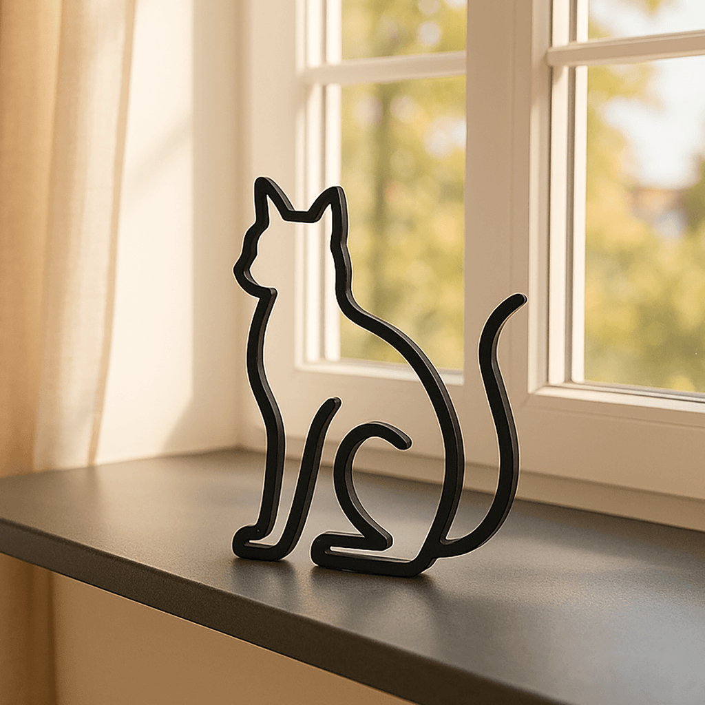 Minimalistische Katten Silhouet decoratie - 3dbende
