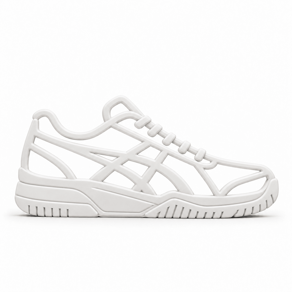 Minimalistische padel-, tennis- en hardloopschoen – sportdecoratie - 3dbende