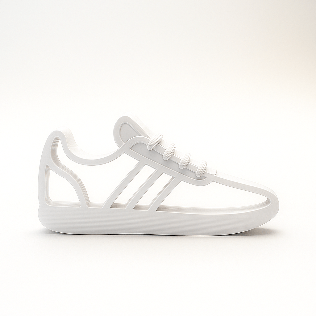 Minimalistische Sneaker – Moderne decoratie in Adidas - style silhouet - 3dbende