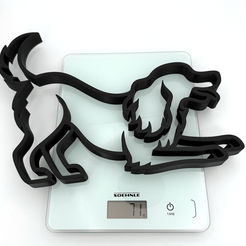 Minimalistische spelende Cocker Spaniel - 3dbende