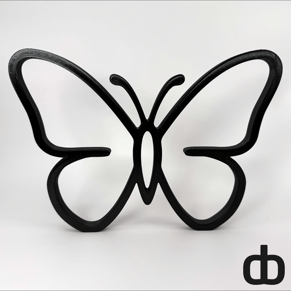 Minimalistische vlinder decoratie - 3dbende