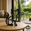 Modern kattenbeeldje – Minimalistische katten decoratie - 3dbende