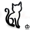 Modern kattenbeeldje – Minimalistische katten decoratie - 3dbende