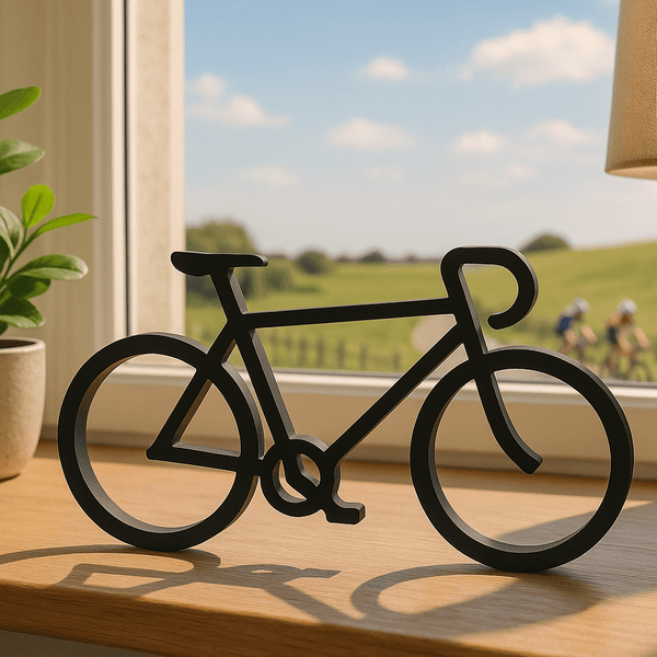 Modern Wielrenfiets decoratie - 3dbende