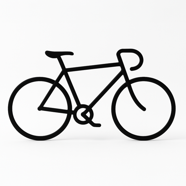 Modern Wielrenfiets decoratie - 3dbende