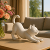 Moderne Dierensculpturen – Uitrekkende Kat - 3dbende
