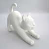 Moderne Dierensculpturen – Uitrekkende Kat - 3dbende
