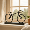 Moderne Fiets Decoratie – Minimalistisch Lijnontwerp op Sokkel - 3dbende