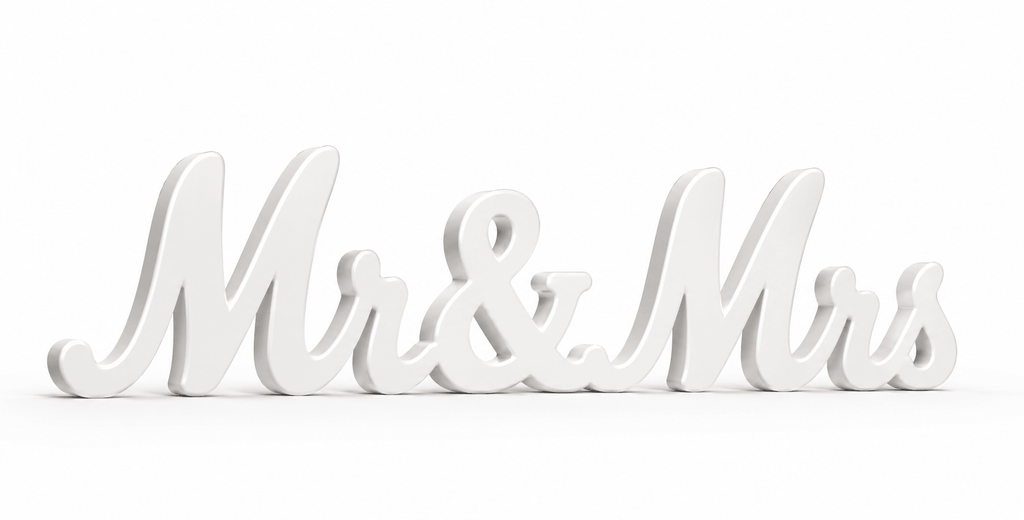 Mr & Mrs Decoratie - 3dbende