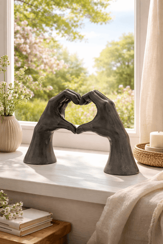 Open Handen Decoratie met Hart – Afscheid Cadeau voor Collega of Medewerker