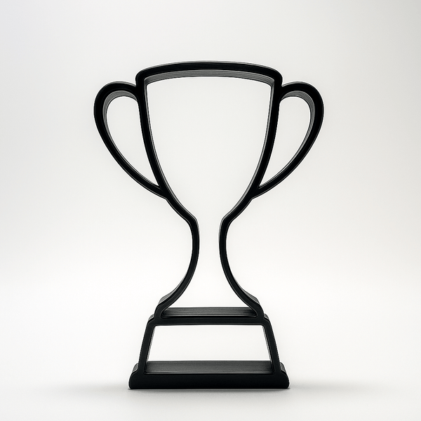 Opengewerkte Trofee – minimalistische award met maximale uitstraling - 3dbende