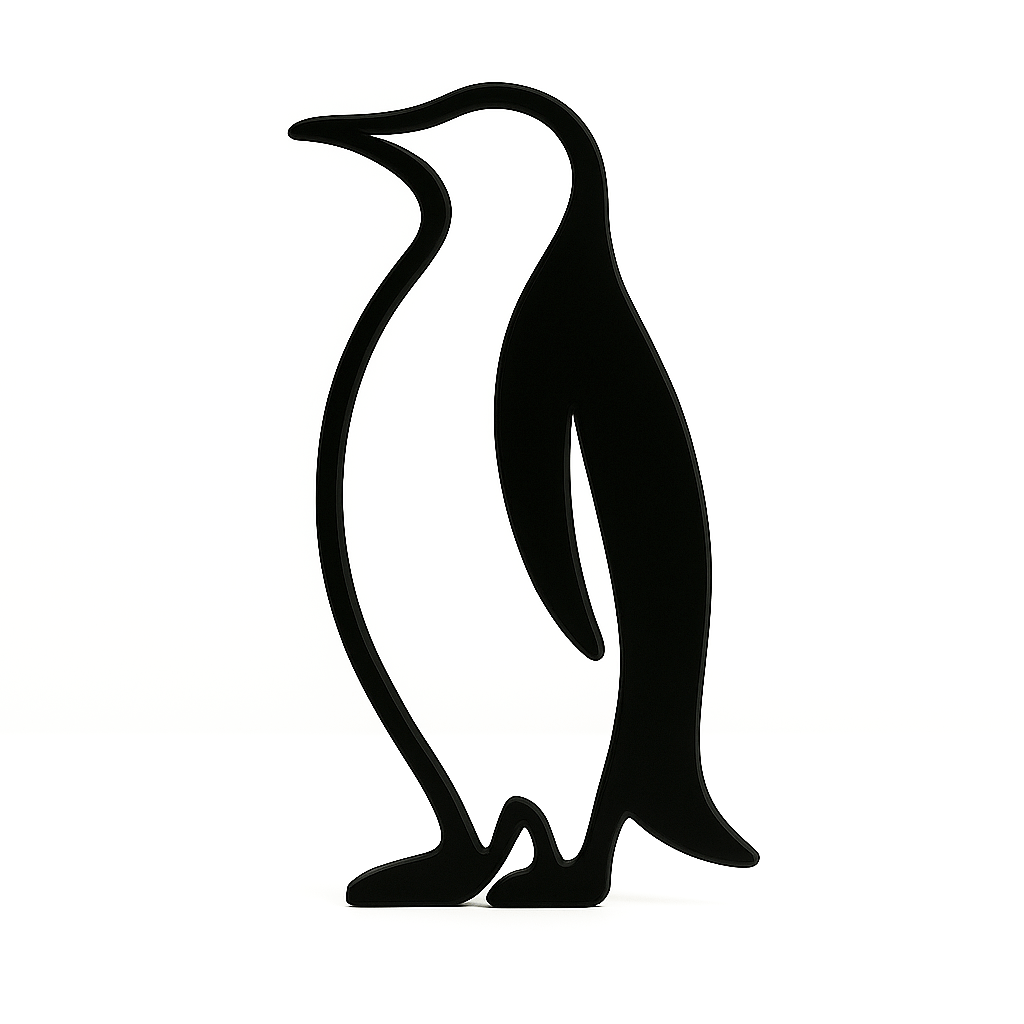 Pinguïn decoratie beeld - 3dbende