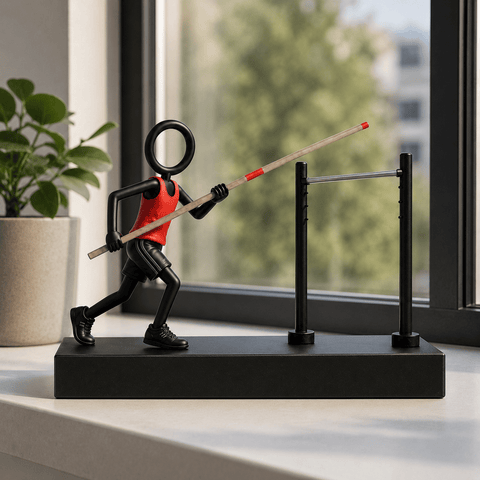 Polsstokhoogspringer Decoratie | Cadeau voor Atleet en Atletiekliefhebber