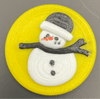 Sneeuwpop magneet - 3dbende