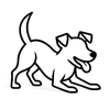 Speelse Jack Russell decoratie - 3dbende