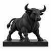 Sterrenbeeld Stier met zwart voetstuk van 15 × 3 × 2 cm