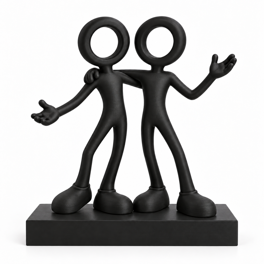 Sterrenbeeld Tweelingen met zwart voetstuk van 15 × 3 × 2 cm