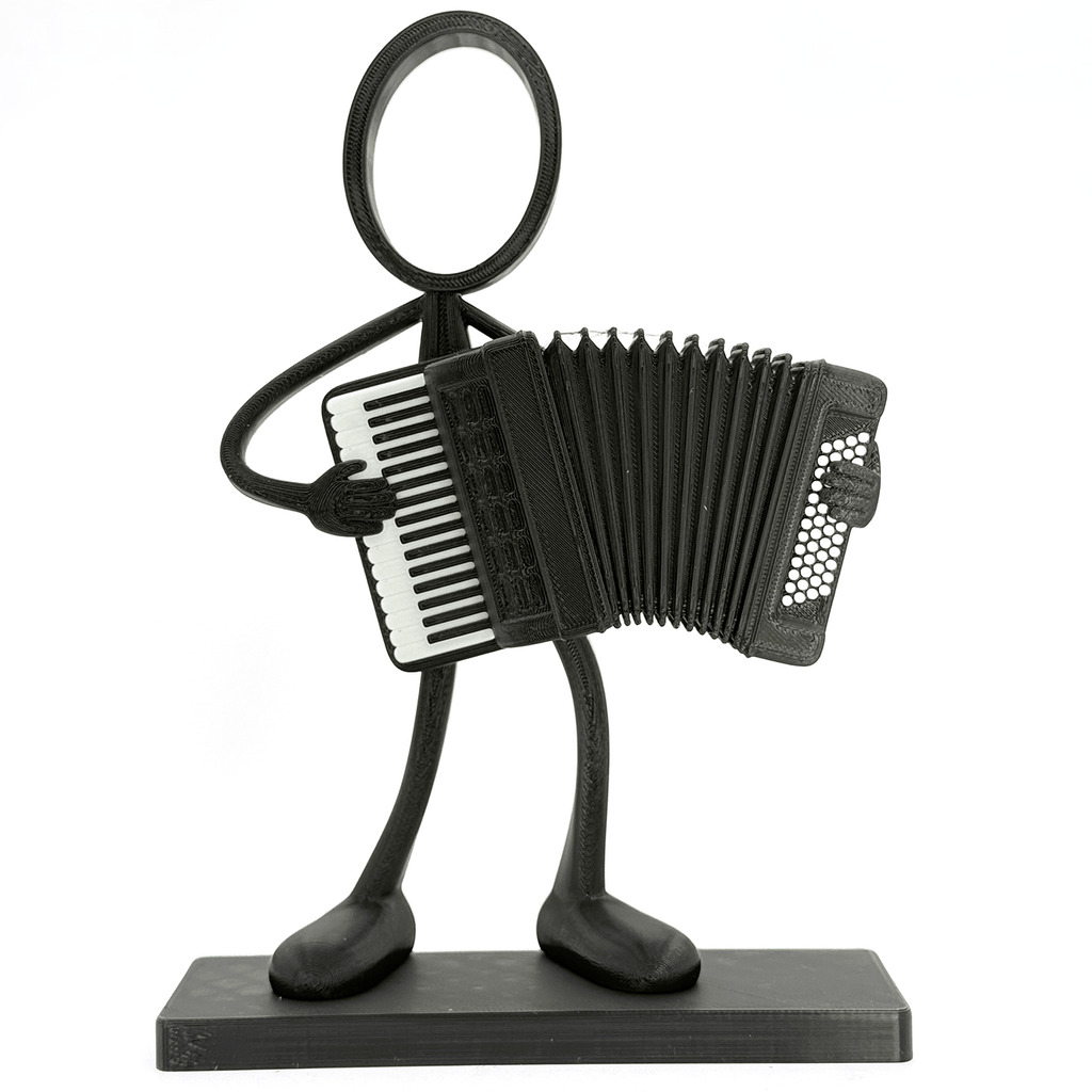 Stickyman Accordeon Speler - 3dbende