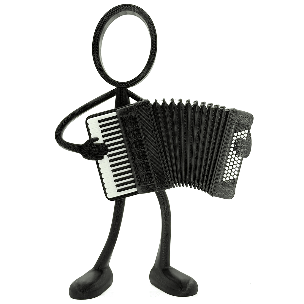 Stickyman Accordeon Speler - 3dbende