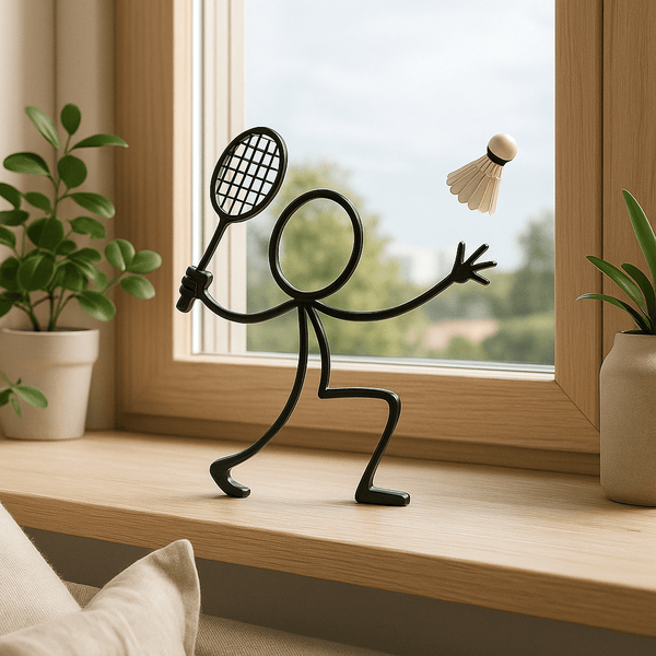 Stickyman Badmintonspeler - 3dbende