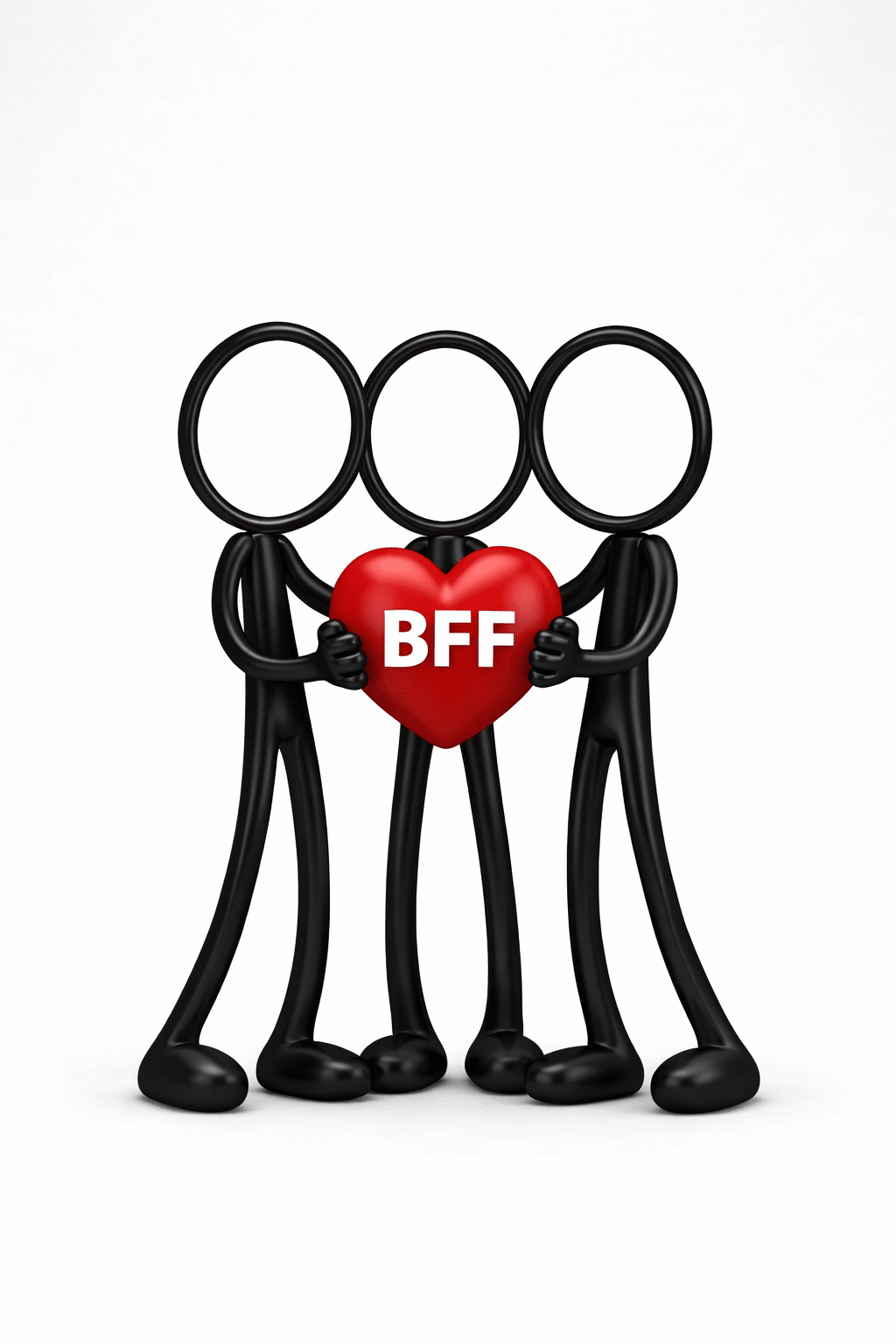 Stickyman BFF Trio (3 vrienden) - 3dbende