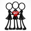 Stickyman BFF Trio (3 vriendinnen) - 3dbende