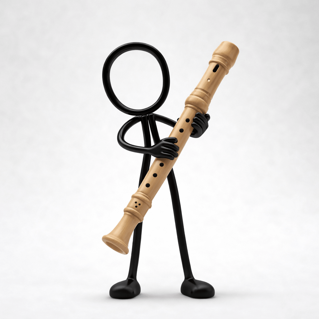 Stickyman Blokfluit Fluitist - 3dbende