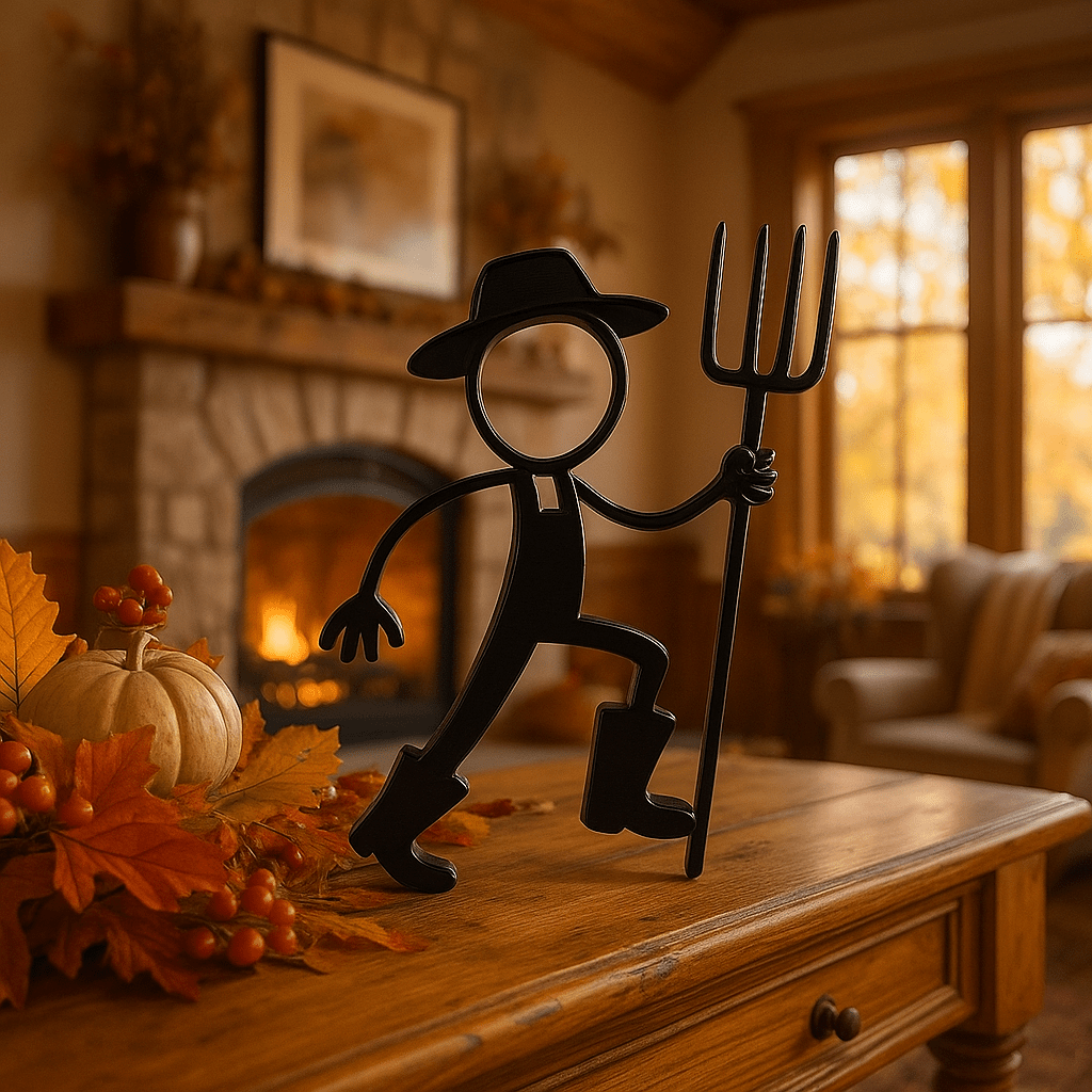 Stickyman Boer – minimalistische boerendecoratie - 3dbende