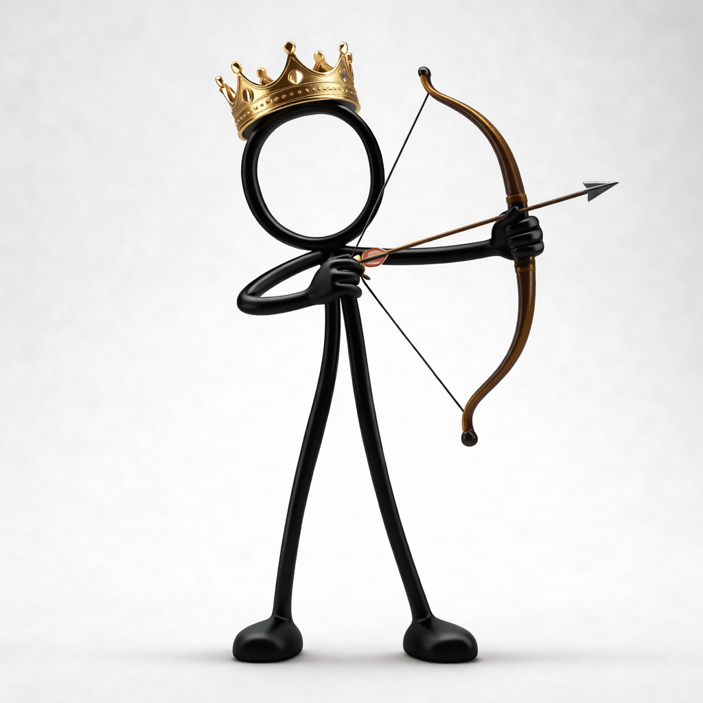 Stickyman Boogschutter – Koning van de Schietbaan - 3dbende