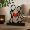 Stickyman Bruidspaar met hart - 3dbende