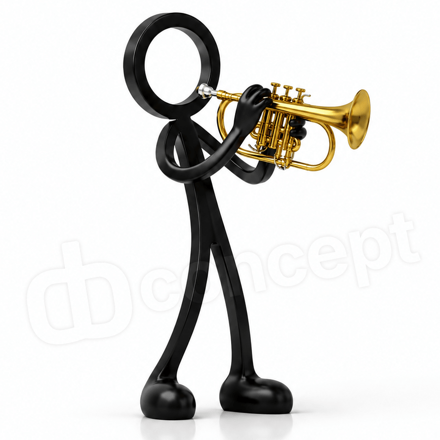 Stickyman Bugelspeler - 3dbende