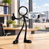 Stickyman chauffeur in bijpassende sfeer