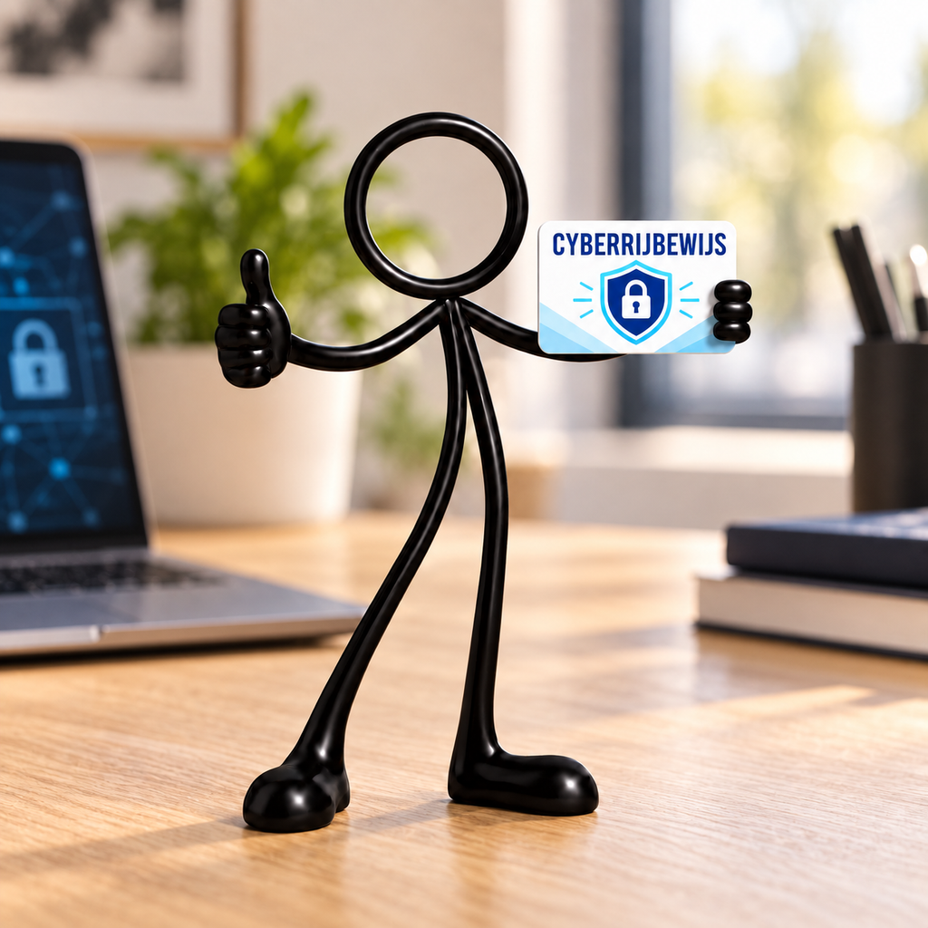 Stickyman cyber in bijpassende sfeer