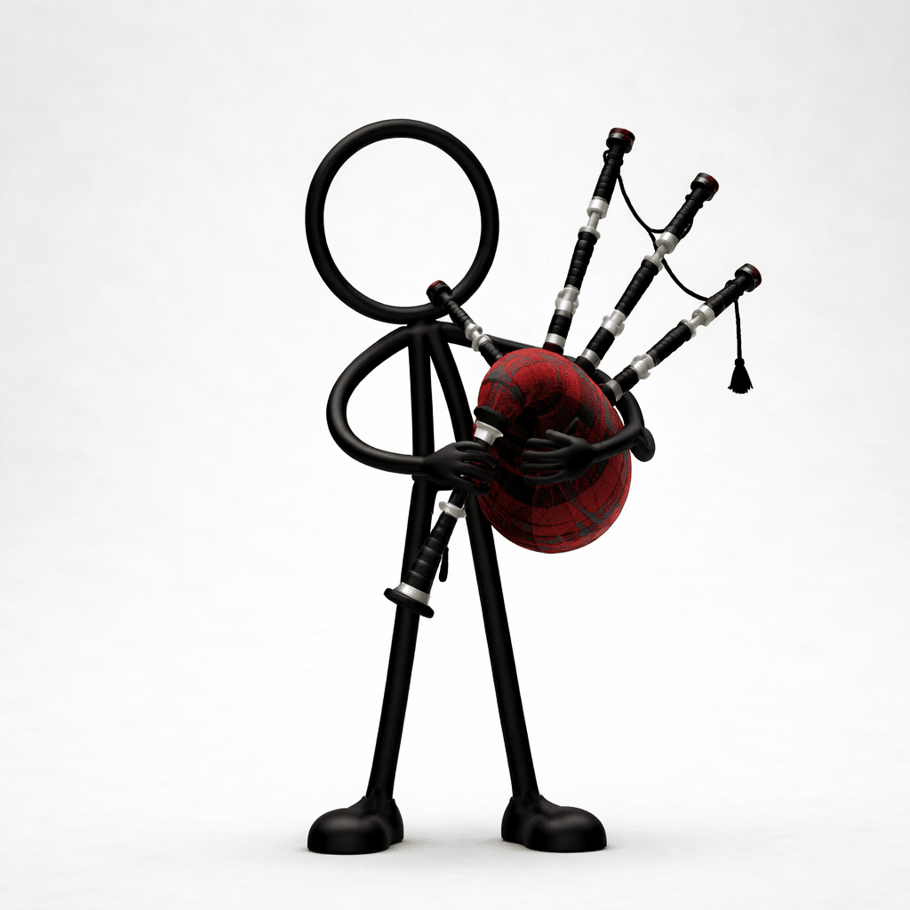 Stickyman Doedelzakspeler - 3dbende