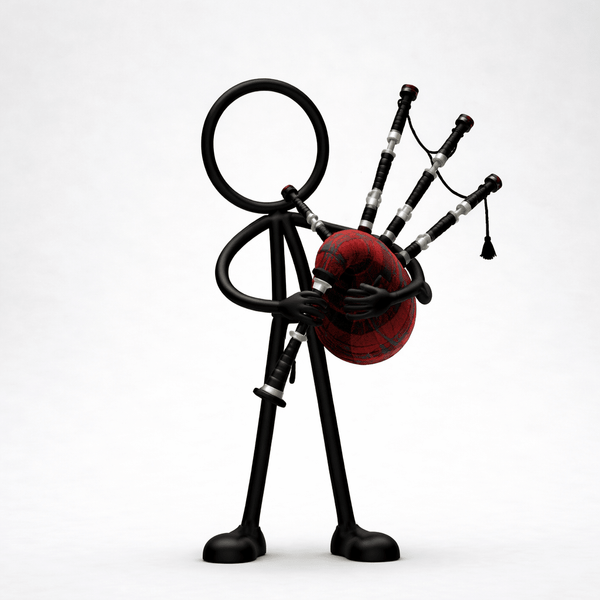 Stickyman Doedelzakspeler - 3dbende