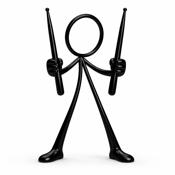 Stickyman Drumstok Drummer - 3dbende