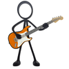 Stickyman Elektrische Gitarist - 3dbende