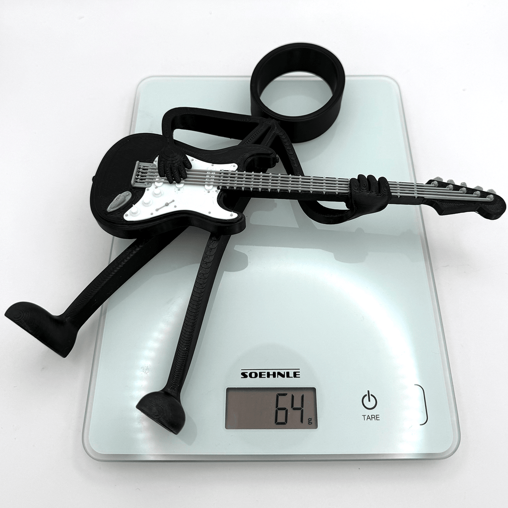 Stickyman Elektrische Gitarist - 3dbende