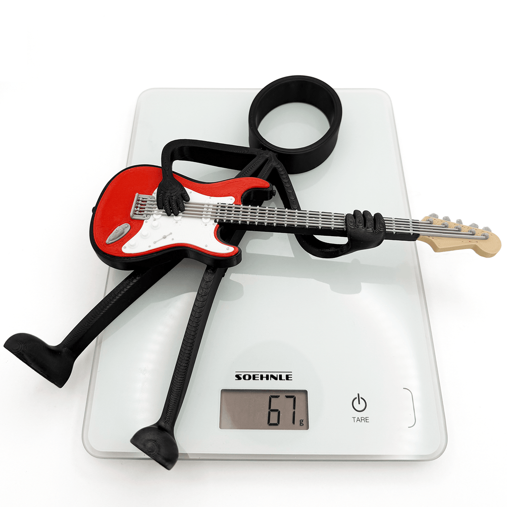 Stickyman Elektrische Gitarist - 3dbende