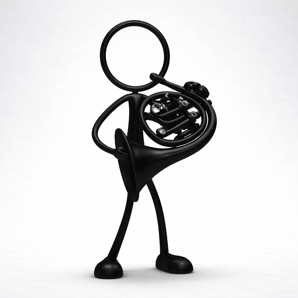 Stickyman F - Hoorn Speler - 3dbende