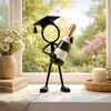 Stickyman Geslaagd met Champagne – Minimalistische Diploma Decoratie - 3dbende