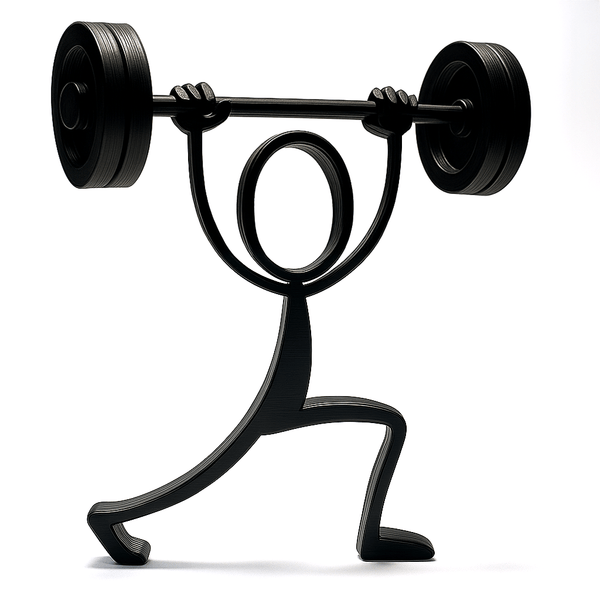 Stickyman Gewichtheffer - 3dbende