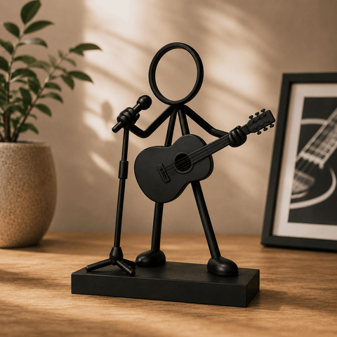 Stickyman Gitarist met Microfoon
