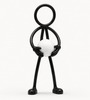 Stickyman Golfbal Decoratie - 3dbende