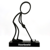 Stickyman Golfer met putter – Het perfecte moment van Putten - 3dbende