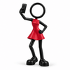 Stickyman Influencer vrouw – cadeau voor content creator - 3dbende